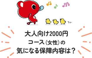 大人向けコースの気になる保障内容は？