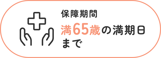保障期間満65歳の満期日まで