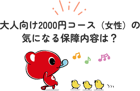 大人向けコースの気になる保障内容は？