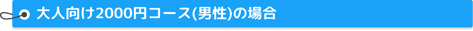 大人向け2000円コース(男性)の場合